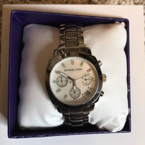 Michael Kors Watch Silver “Diamond Bling Watch”